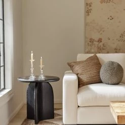 Lulu And Georgia Ada Round Side Table, Black