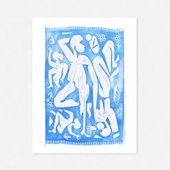 Lulu And Georgia 'Picnic' Print By Adrian Brandon