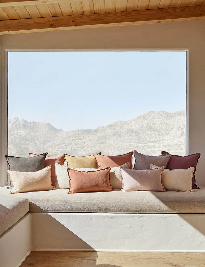 Cheapest 🛒 Lulu And Georgia Muted Pastels Arlo Linen Pillow 🥰 104 Lulu And Georgia Muted Pastels Arlo Linen Pillow