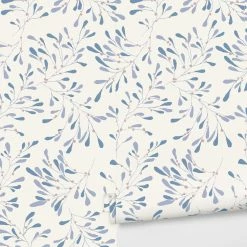 Lulu And Georgia Branch Wallpaper By Susan Hable Mossy Greens