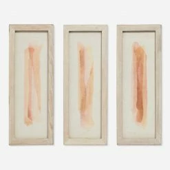 Lulu And Georgia Sahar Textile Wall Art (Set Of 3) Muted Pastels