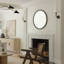 Lulu And Georgia Auguste Round Mirror Curved + Rounded