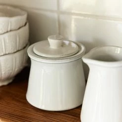 Lulu And Georgia Friso Sugar Bowl, White By Costa Nova