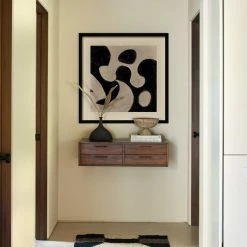 Lulu And Georgia Noelle Geometric Vase, Black By Lemieux Et Cie Organic Harmony Collection