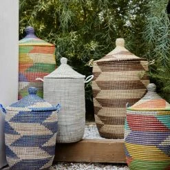 Lulu And Georgia Expedition Subsahara Astou Storage Basket Earth Tones