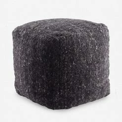 Lulu And Georgia Libby Pouf Bouclé + Textural Fabric