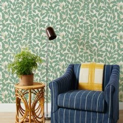 Lulu And Georgia Walls Orchard Leaves Wallpaper