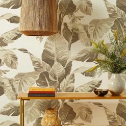 Lulu And Georgia Earth Tones Pacifico Palm Peel + Stick Wallpaper By Nathan Turner