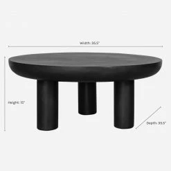 Lulu And Georgia Peagan Indoor / Outdoor Round Coffee Table Outdoor Collection
