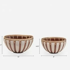 Lulu And Georgia Earth Tones Risako Decorative Bowls (Set Of 2)