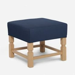 Lulu And Georgia Earth Tones Ambleside Ottoman By Ginny Macdonald