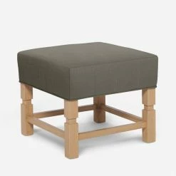 Lulu And Georgia Earth Tones Ambleside Ottoman By Ginny Macdonald