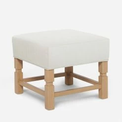 Lulu And Georgia Earth Tones Ambleside Ottoman By Ginny Macdonald