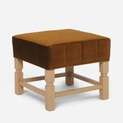 Lulu And Georgia Earth Tones Ambleside Ottoman By Ginny Macdonald