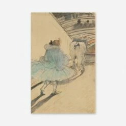 Lulu And Georgia Walls Au Cirque: Entree En Piste Wall Art By Henri De Toulouse-Lautrec