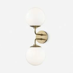 Lulu And Georgia Curved + Rounded Baila Sconce
