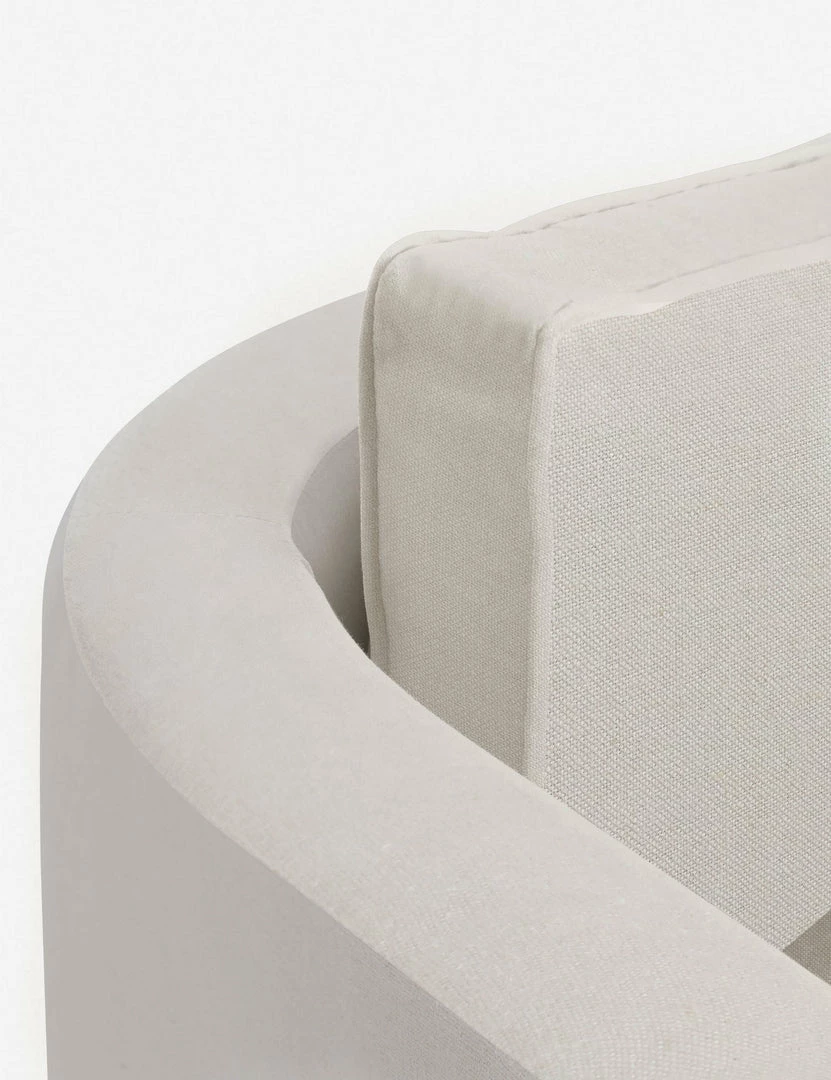 Brand new ๐ Lulu And Georgia Round + Curved Furniture Belmont Sofa By Ginny Macdonald ๐ 60 Lulu And Georgia Round + Curved Furniture Belmont Sofa By Ginny Macdonald