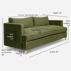 Brand new ๐ Lulu And Georgia Round + Curved Furniture Belmont Sofa By Ginny Macdonald ๐ 115 Lulu And Georgia Round + Curved Furniture Belmont Sofa By Ginny Macdonald