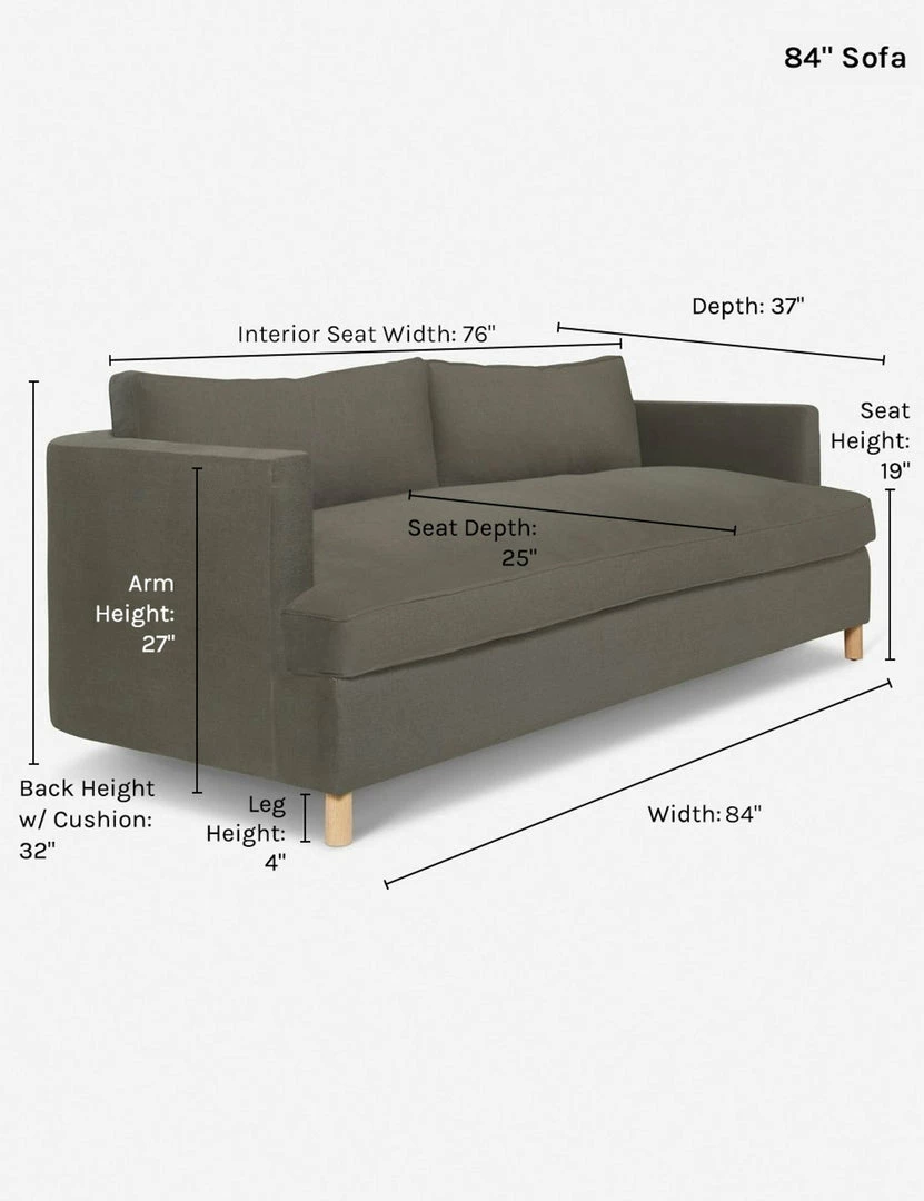Brand new ๐ Lulu And Georgia Round + Curved Furniture Belmont Sofa By Ginny Macdonald ๐ 52 Lulu And Georgia Round + Curved Furniture Belmont Sofa By Ginny Macdonald