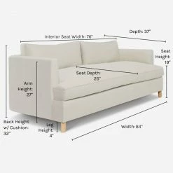 Brand new ๐ Lulu And Georgia Round + Curved Furniture Belmont Sofa By Ginny Macdonald ๐ 136 Lulu And Georgia Round + Curved Furniture Belmont Sofa By Ginny Macdonald