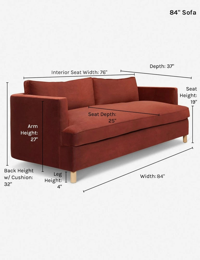 Brand new ๐ Lulu And Georgia Round + Curved Furniture Belmont Sofa By Ginny Macdonald ๐ 74 Lulu And Georgia Round + Curved Furniture Belmont Sofa By Ginny Macdonald