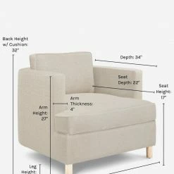 Lulu And Georgia Belmont Accent Chair By Ginny Macdonald Earth Tones