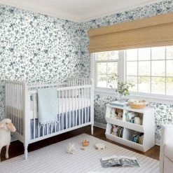 Budget 🤩 Lulu And Georgia Blue Floral Wallpaper By Rylee + Cru Walls ✨ 7 Lulu And Georgia Blue Floral Wallpaper By Rylee + Cru Walls