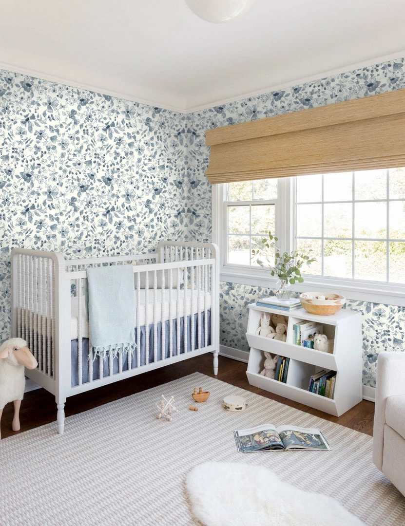 Budget 🤩 Lulu And Georgia Blue Floral Wallpaper By Rylee + Cru Walls ✨ 5 Lulu And Georgia Blue Floral Wallpaper By Rylee + Cru Walls