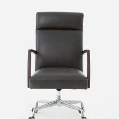 Lulu And Georgia Camden Leather Office Chair, Ebony Furniture