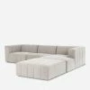 Lulu And Georgia Sculptural Hillary Sectional Sofa