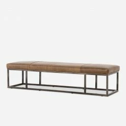 Lulu And Georgia Kabina Leather Bench