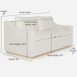 New ❤️ Lulu And Georgia Furniture Coniston Linen Sleeper Sofa By Ginny Macdonald ✨ 42 Lulu And Georgia Furniture Coniston Linen Sleeper Sofa By Ginny Macdonald