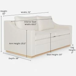 New ❤️ Lulu And Georgia Furniture Coniston Linen Sleeper Sofa By Ginny Macdonald ✨ 41 Lulu And Georgia Furniture Coniston Linen Sleeper Sofa By Ginny Macdonald