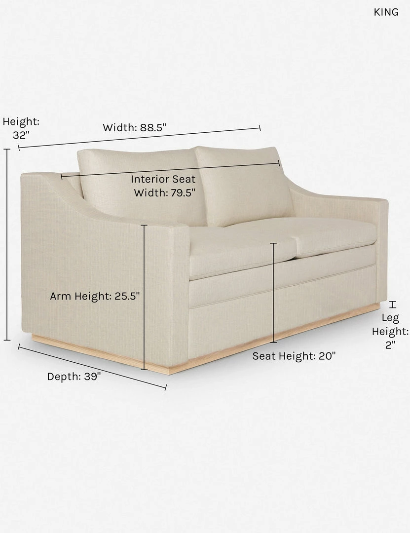 New ❤️ Lulu And Georgia Furniture Coniston Linen Sleeper Sofa By Ginny Macdonald ✨ 26 Lulu And Georgia Furniture Coniston Linen Sleeper Sofa By Ginny Macdonald