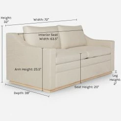 New ❤️ Lulu And Georgia Furniture Coniston Linen Sleeper Sofa By Ginny Macdonald ✨ 48 Lulu And Georgia Furniture Coniston Linen Sleeper Sofa By Ginny Macdonald