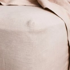 Lulu And Georgia Linen Bedding, Fitted Sheet By Cultiver Élan Byrd Collection