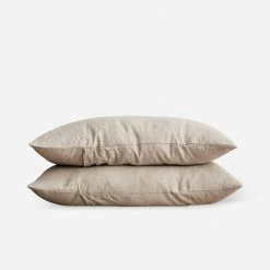 Lulu And Georgia Earth Tones Cultiver Linen Bedding, Pillowcase (Set Of 2)