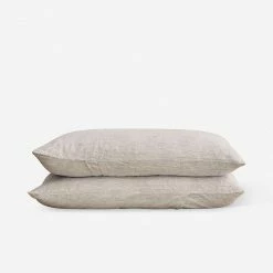 Lulu And Georgia Earth Tones Cultiver Linen Bedding, Pillowcase (Set Of 2)