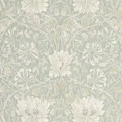 Lulu And Georgia Morris & Co. Pure Honeysuckle & Tulip Wallpaper
