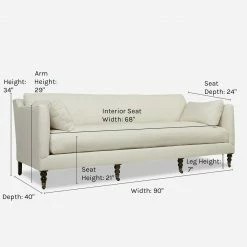 Lulu And Georgia Fabienne Sofa Mossy Greens