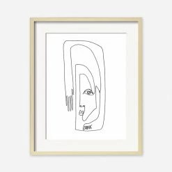 Lulu And Georgia Walls Face + Hand' Print By Damienne Merlina