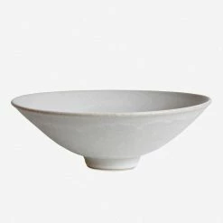Lulu And Georgia Sheldon Ceramics Flared Bowl, Stone Outdoor Collection