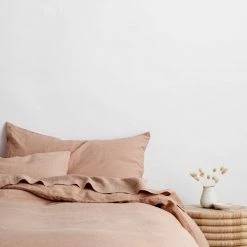 Lulu And Georgia Cultiver Linen Bedding, Fawn Sheet Set