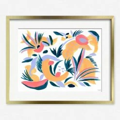Lulu And Georgia Walls 'Abstract Petals' Print By Fernanda Martinez