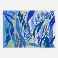 Lulu And Georgia Walls 'Blue Plants' Print By Fernanda Martinez