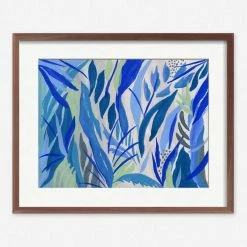 Lulu And Georgia Walls 'Blue Plants' Print By Fernanda Martinez