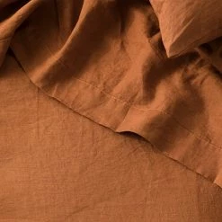 Lulu And Georgia Muted Pastels Cultiver Linen Bedding, Flat Sheet