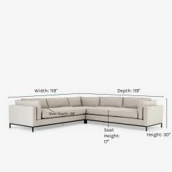 Lulu And Georgia Fritzie Corner Sectional Sofa