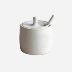 Lulu And Georgia Sheldon Ceramics Spice Jars, Eggshell