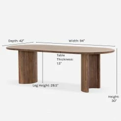 Brand new π Lulu And Georgia Gilda Oval Dining Table Earth Tones π 32 Lulu And Georgia Gilda Oval Dining Table Earth Tones